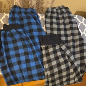 Kids Checkered Pajama Set - Blue and Gray